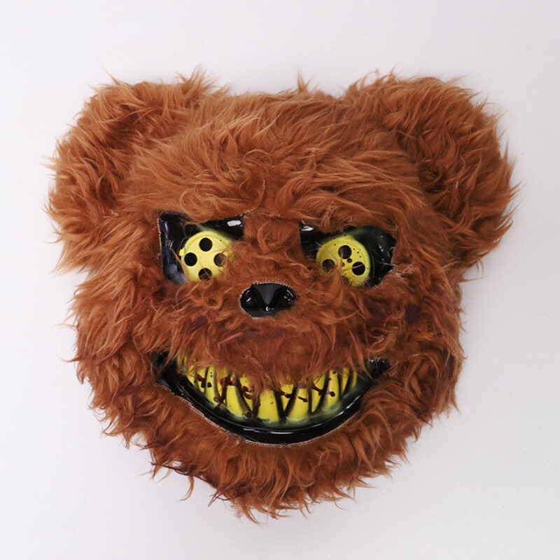YADOU bunny mask bloody bunny halloween dress up mask plush mask