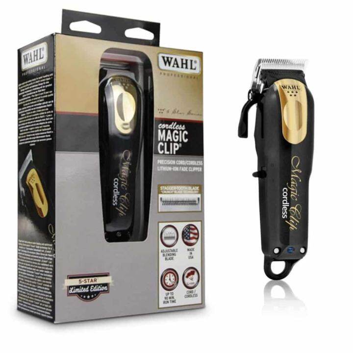 wahl gold magic clip cordless clipper and detailer combo