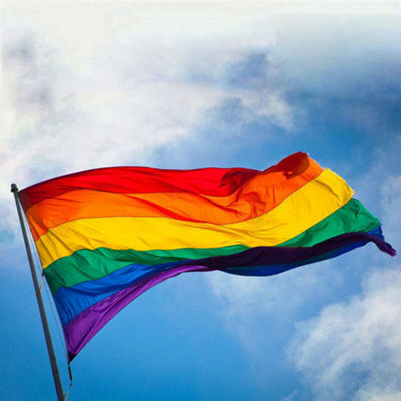 HOT！90×150cm Rainbow Flag Pride Peace Banner Festival Party Home Decor Shop Street Decoration Color Flags Same-sex marriage