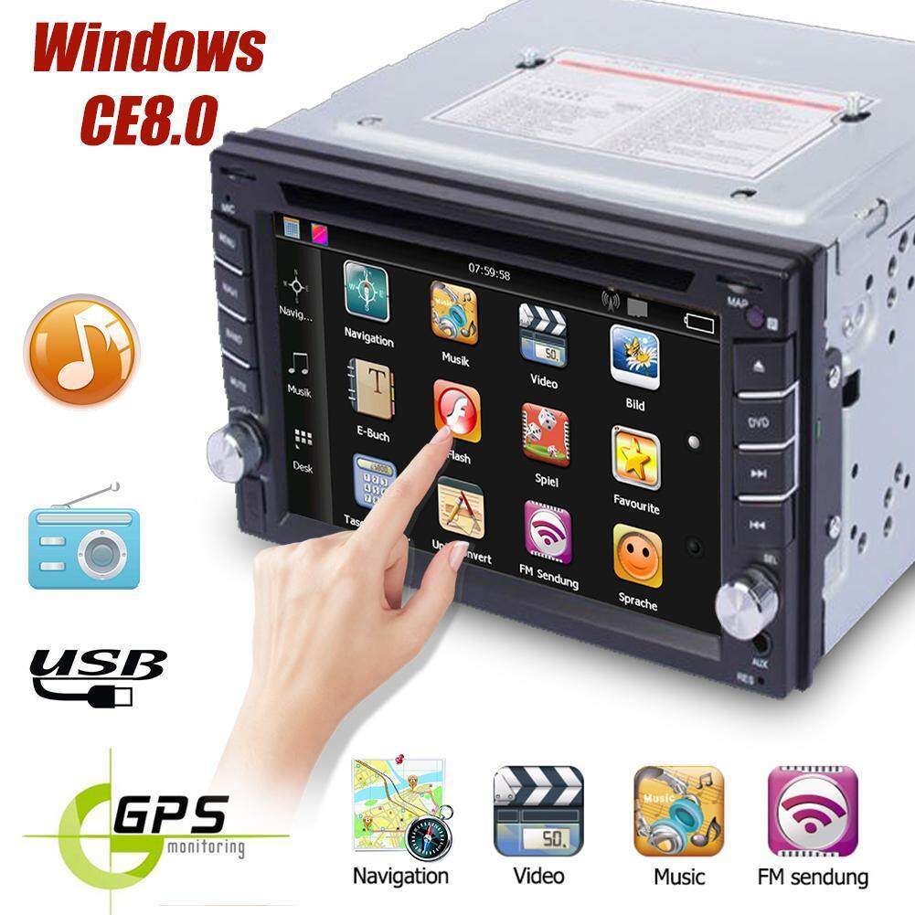「winnereco」2Din Car DVD Player 6.2 inch HD 800 X 480 Touch Screen Bluetooth Stereo Player w/ Reverse Camera