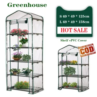 100 Original Diy Mini Greenhouse Transparent Plastic Pvc Greenhouse Steel Pipe Frame Pvc Transparent Cover Lazada Singapore