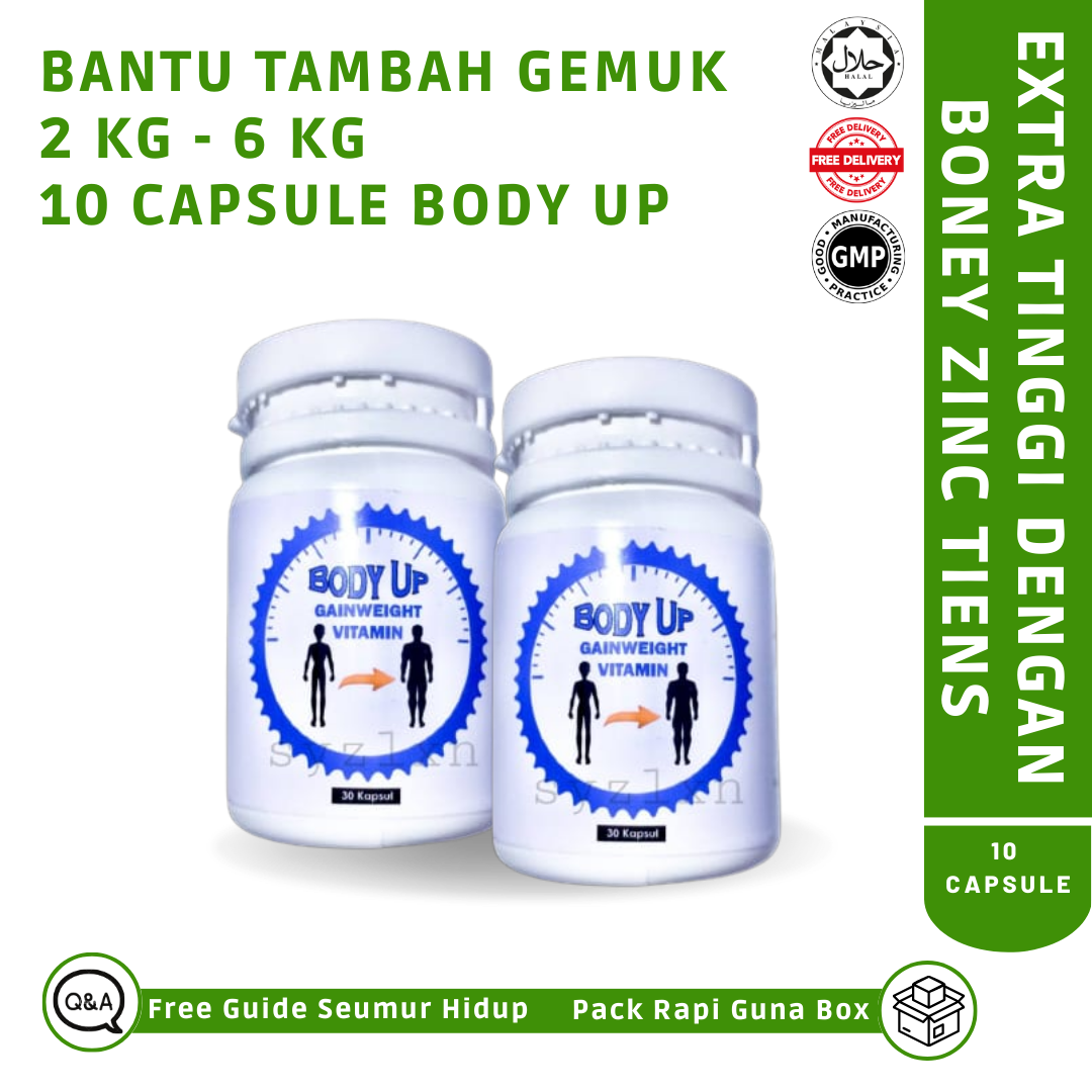 BODY UP Vitamin super gemuk Ubat gemuk weight gain Ubat gemuk badan