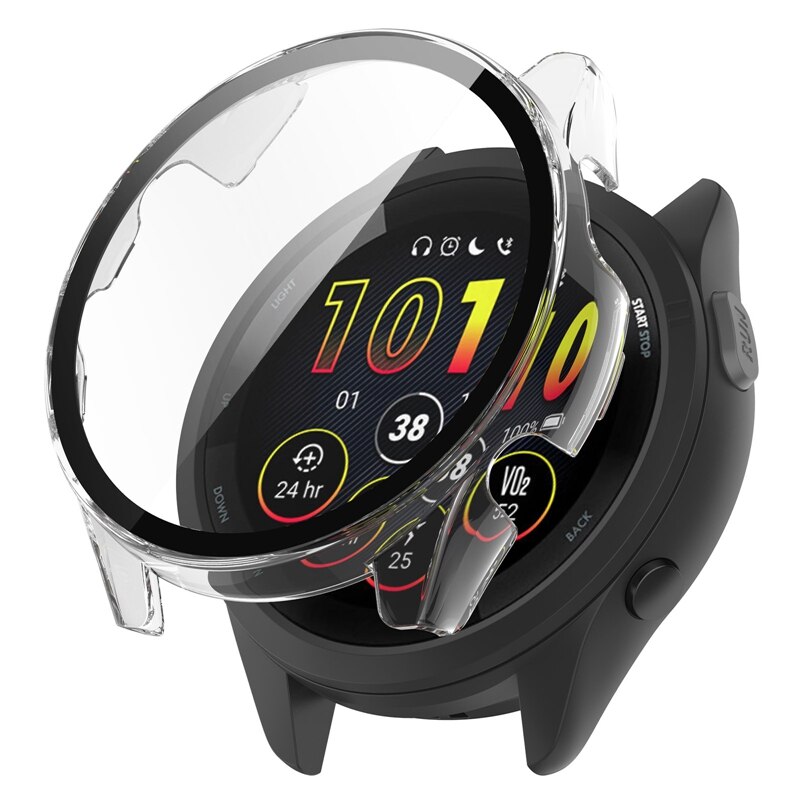 Protective PC Case Glass For Garmin Forerunner 265 Smart Watch Bumper Screen Protector for Garmin Forerunner 265 265S Cover