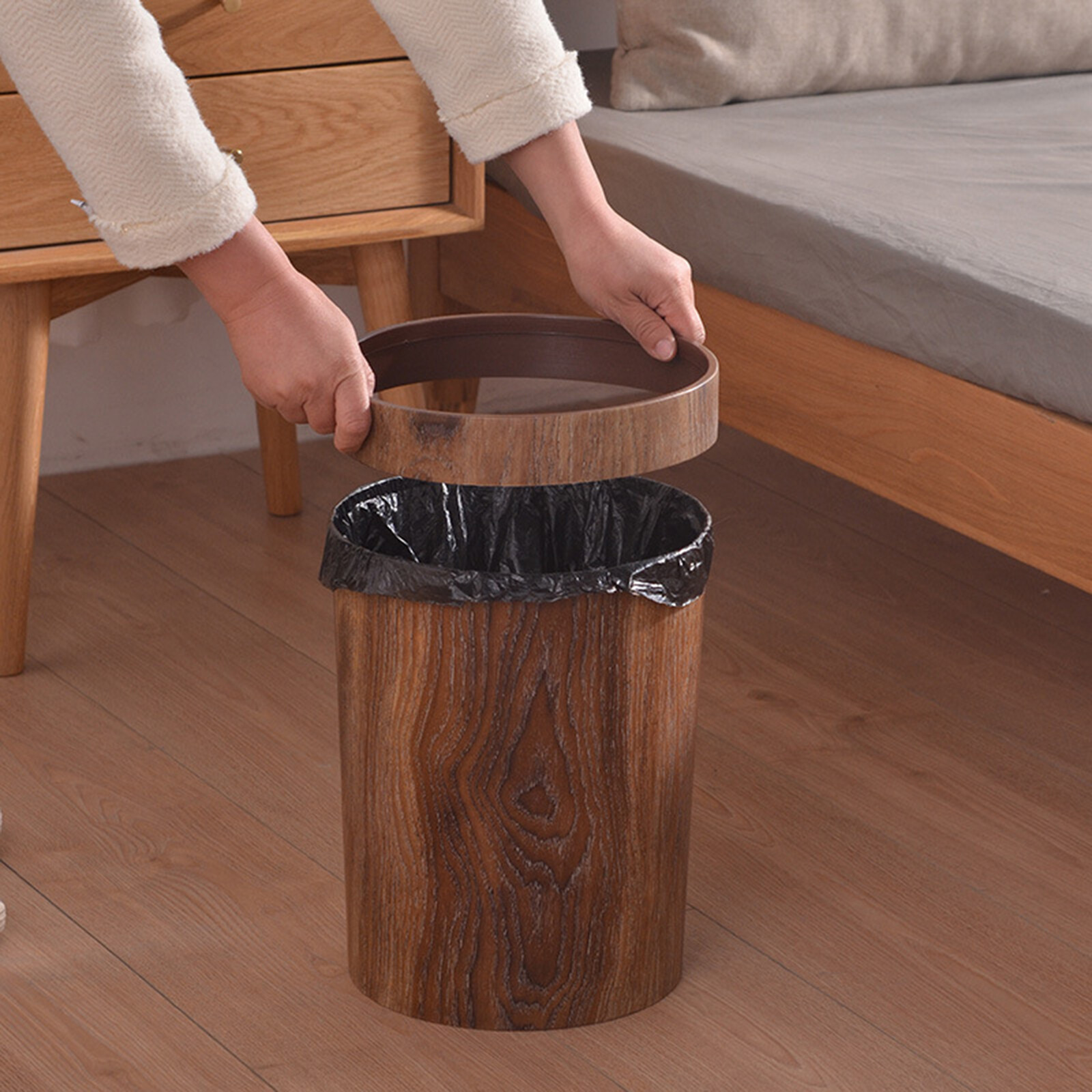 Thùng Rác Cổ Điển Blesiya Giỏ Rác, Thùng Rác Nhà Bếp Văn Phòng Phòng Phòng Ngủ