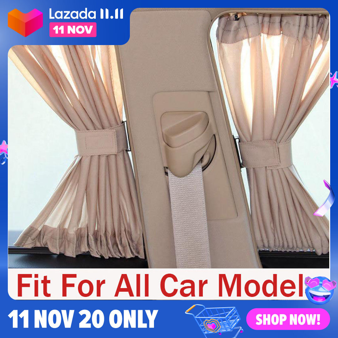 【In Stock+Fast Shipping】 MA 2pcs/Set Universal Car Side Window Sunshade Curtains Auto Windows Curtain Sun Visor Blinds Cover Car-Styling S/L