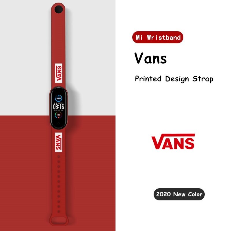 VUAERANG Cartoon Painted Pattern for Xiaomi Mi Band 7 6 5 4 3 Strap Replacement Bracelet for Mi Band 3 4 5 6 Mi Band 7 Universal Silicone Wrist Strap