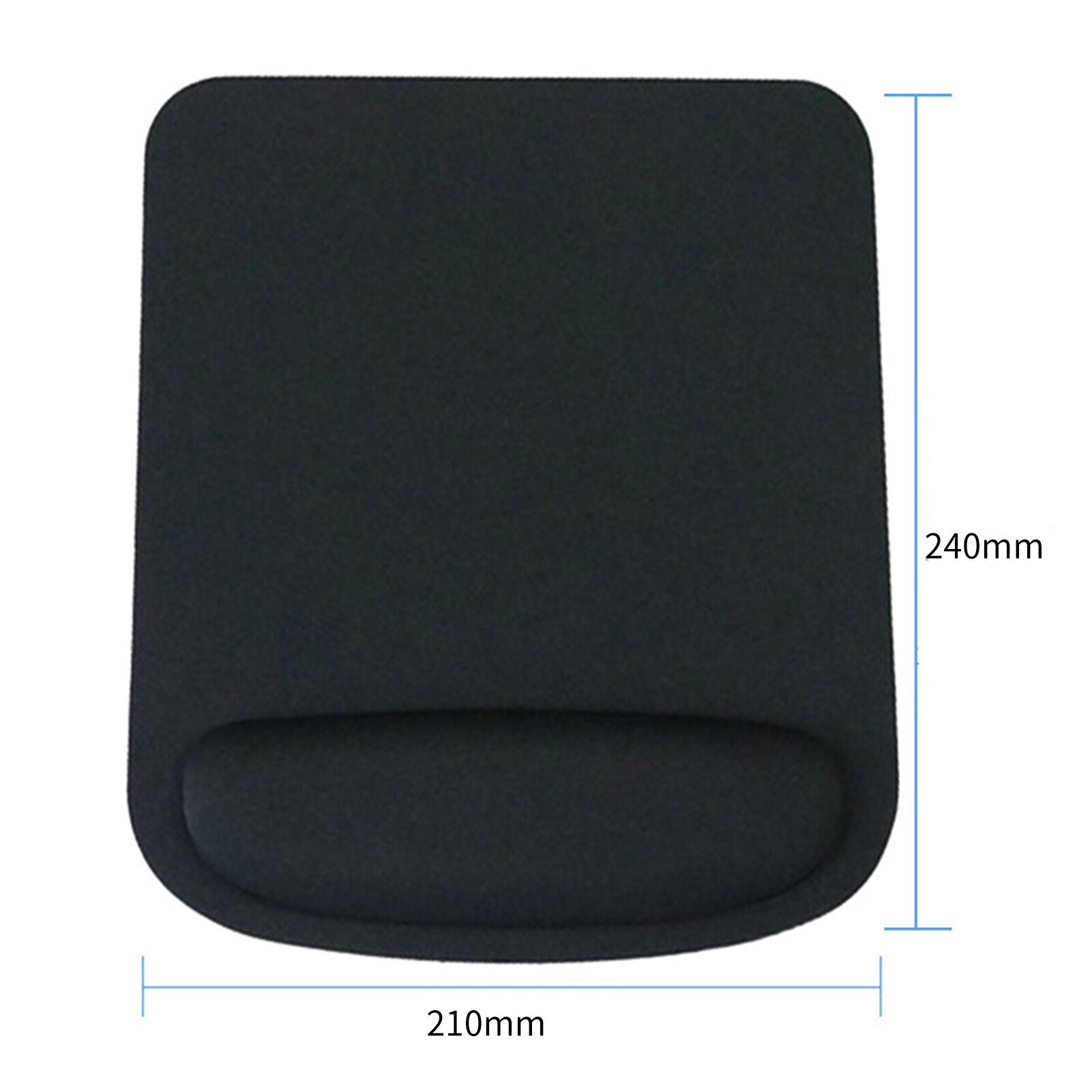 Mouse Pad Cushion with Wrist Rest Slow Rebound Square Ergonomic Mouse Mat for PC PC Mouse Pad