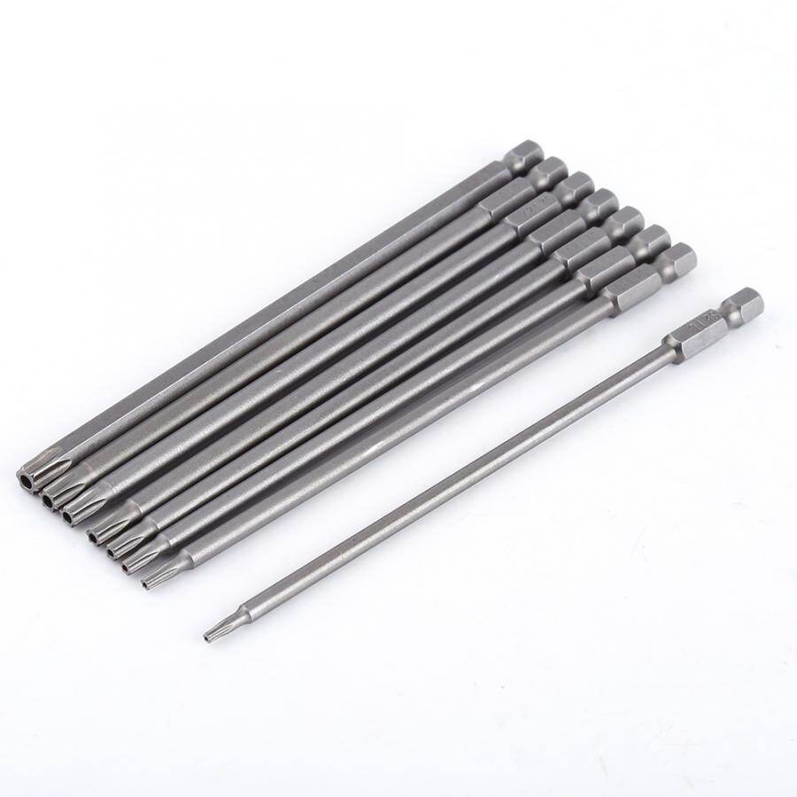 150mm 8pcs Screwdriver Bit S2 Steel Star Head Screwdriver Set Bits Hand Tools Magnetic Screw Driver Set