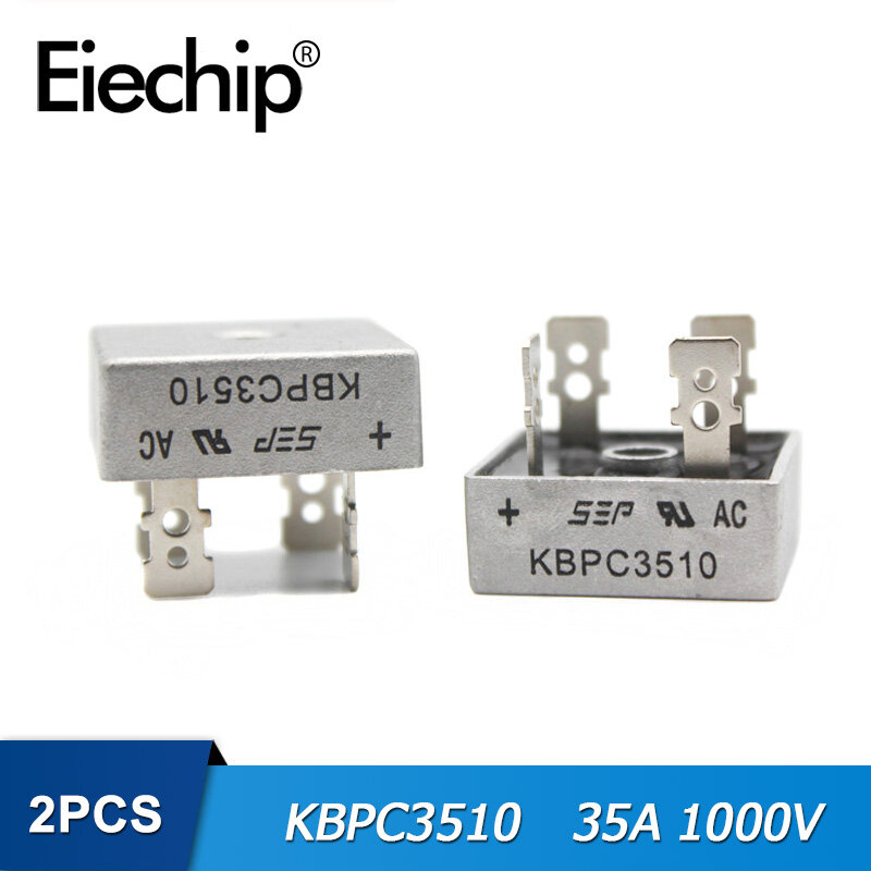 2pcs/lot kbpc3510 diode bridge rectifier kbpc3510 35a 1000v
