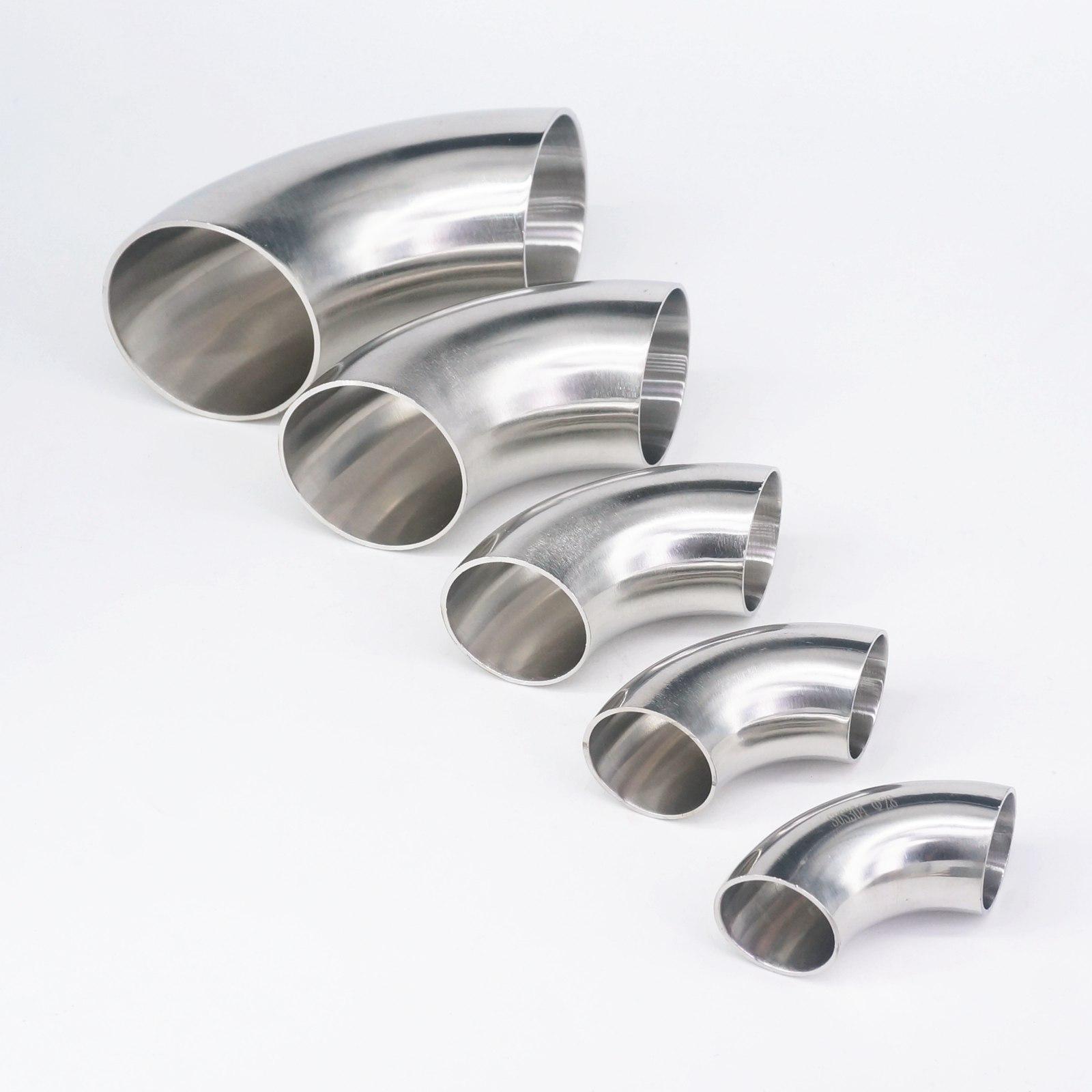 90° Edelstahl Schlauchbogen 32mm – 304, Mit Widerhaken, Für Innendurchmesser 12,7–102mm, Hygienequalität, CE