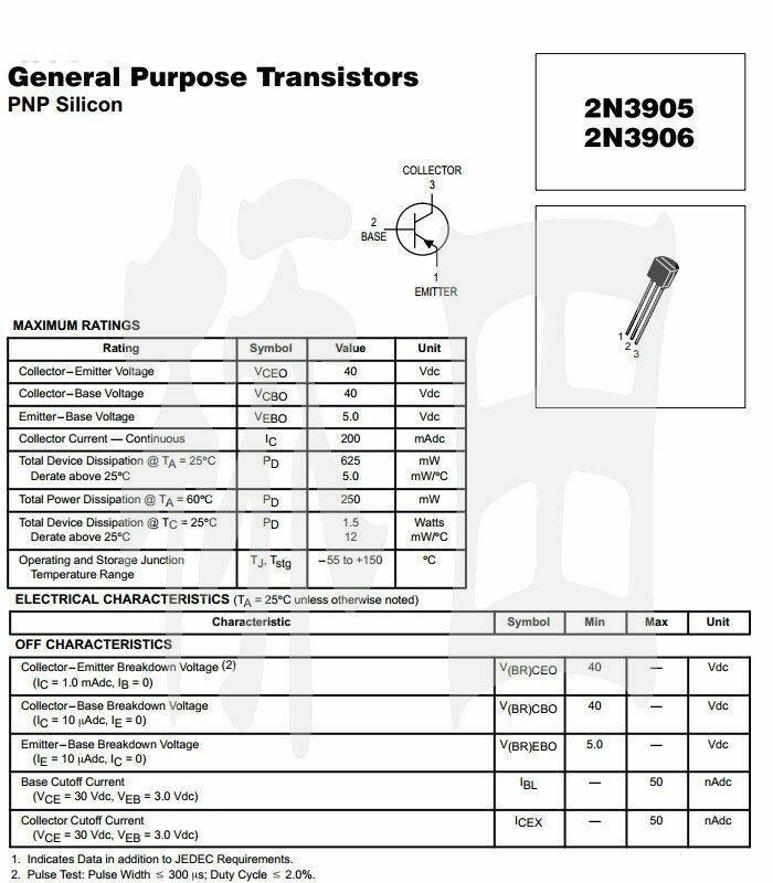 50PCS 2N3906 3906 PNP TO-92 DIP transistors