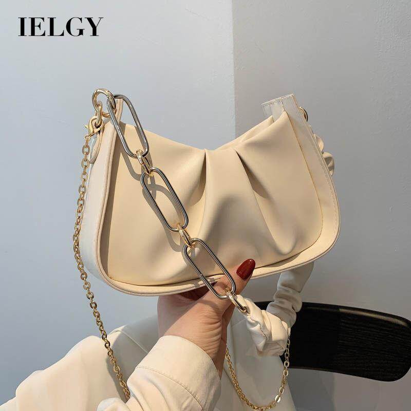 IELGY French small crowd bag high-end sense of cloud bag female bag shoulder messenger bag