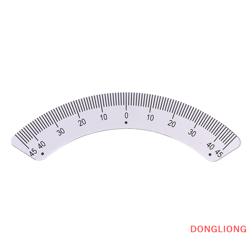 DONGLIONG Angle Plate Scale Ruler 45 Degree Angle Arc Measuring Gauging Tools Caliper