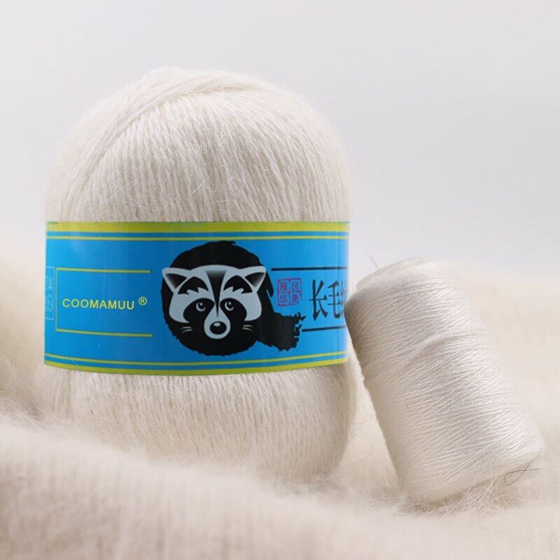 20+50 Норка Кашемировая Long Plush Mink Cashmere Knitting Yarn Fluffy Crochet Mink Down Wool Yarns Sweater Scarf Vest Knitting