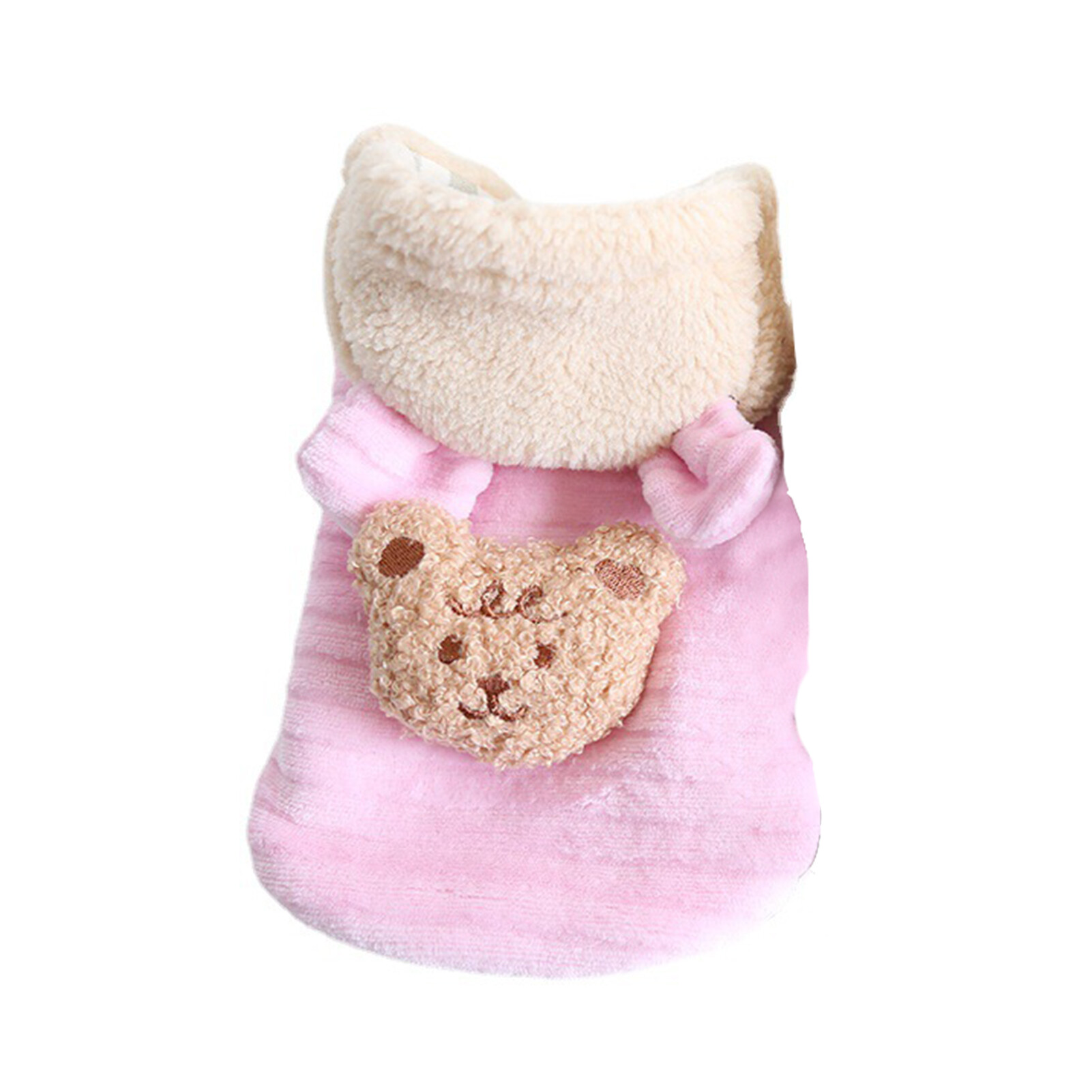 huanhuang Pet Coat Two-legged Soft Keep Warm Winter Cartoon Bear Dog Hoodie Jacket Clothing for Autumn
