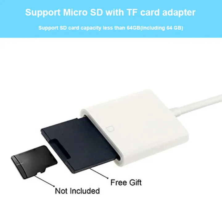 เคร องอ านการ ดหน วยความจำกล อง Sd Lightning Adapter สำหร บ Sd Lightning Adapter