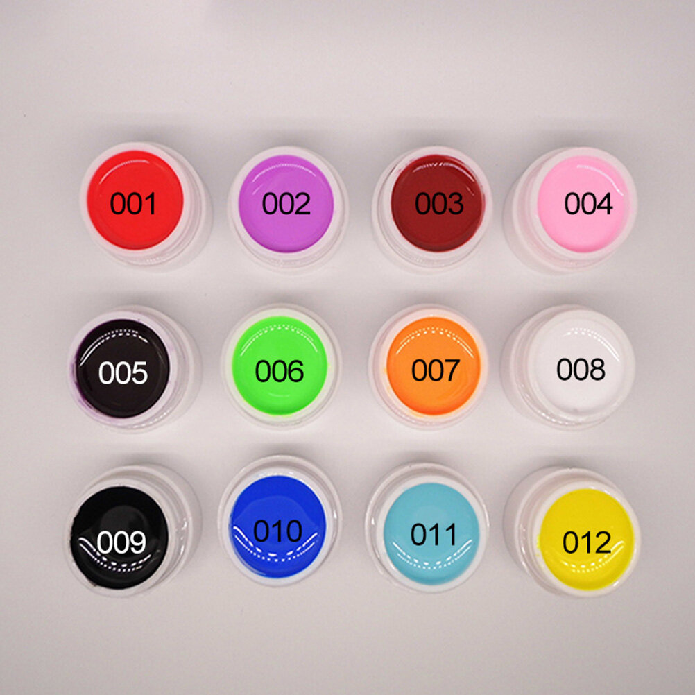 12 Color Nail Painting Gel DIY Professional Nail Paint Color Gel Polish