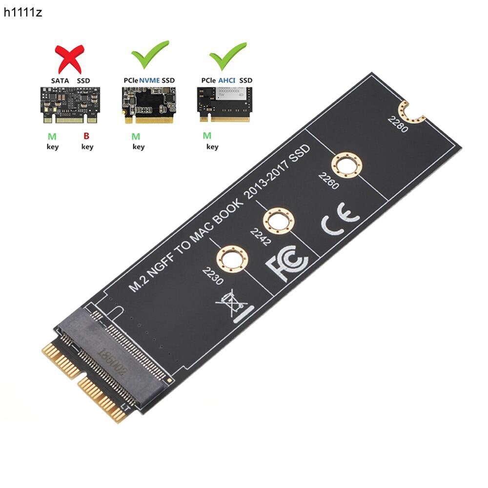 M.2 nvme ssd convert adapter card for macbook air pro retina 2013-2017 nvme/ahci ssd upgraded kit for a1465 a1466 a1398 a1502
