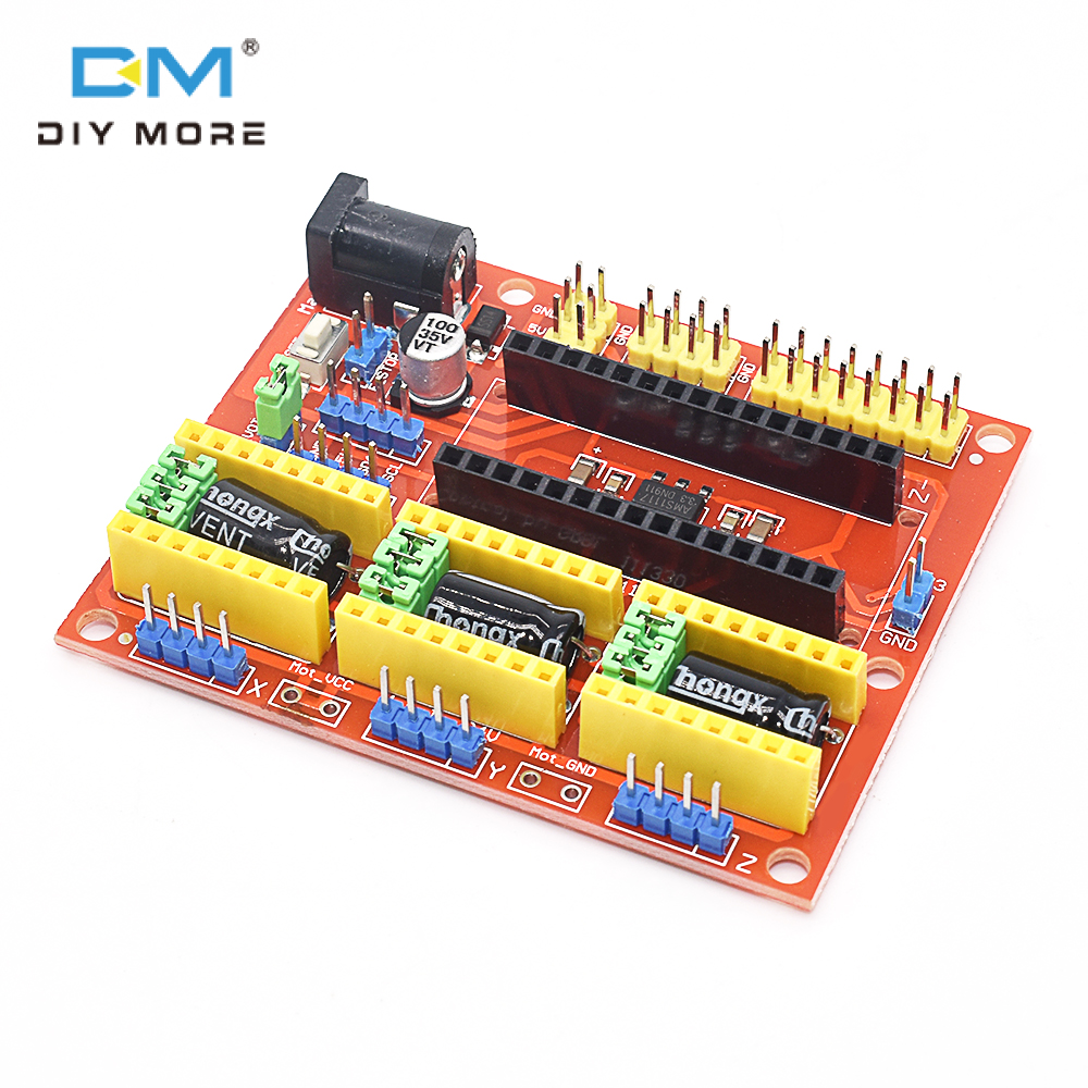 diymore bảng mạch điều khiển CNC V4 Máy khắc Tương thích với Nano 3.0 / A4988 điều khiển bảng Mô-đun Mở rộng cho các 3D máy in bộ tự làm