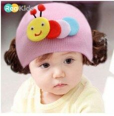 Reakids 0-5 Tuổi Mũ Trẻ Sơ Sinh Trẻ Sơ Sinh Mũ Dễ Thương Tóc Giả Mũ Len Mùa Đông Mũ Len Mùa Đông Nam Và Nữ Mũ Hoạt Hình Miễn Phí Vận Chuyển
