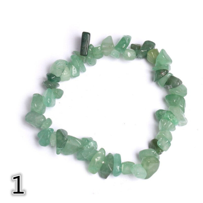 Natural Gem Bracelet Irregular Crystal Gravel Bracelet Reiki Quartz Cure Bracelet Men's And Women's Gifts DIY Gifts