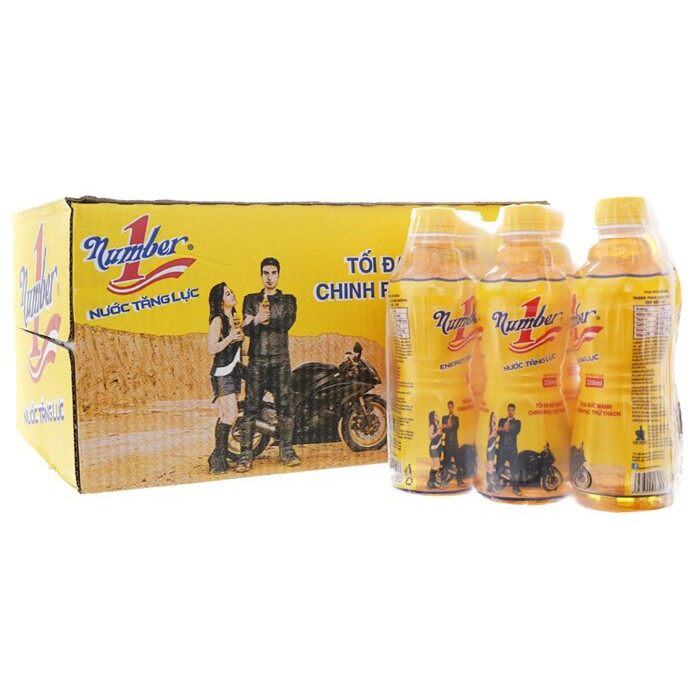 Lốc 6 chai nước tăng lực number one