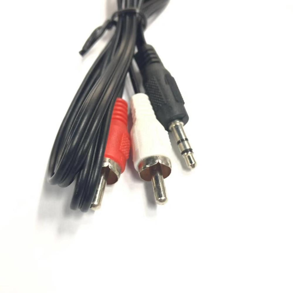 Giắc cắm 1M nam đến 2 Dây cáp âm thanh AUX Stereo