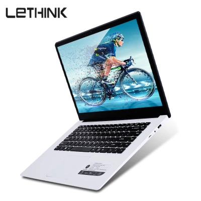 【LETHINK 】14 Inch Ultra-thin Laptop Intel® N3350 Quad Core 6GB RAM+64GB SSD Windows 10 Computer PC Gaming Laptop USB 3.0 Notebook WiFi Camera Bluetooth HDMI (Without RJ-45 Network Port)