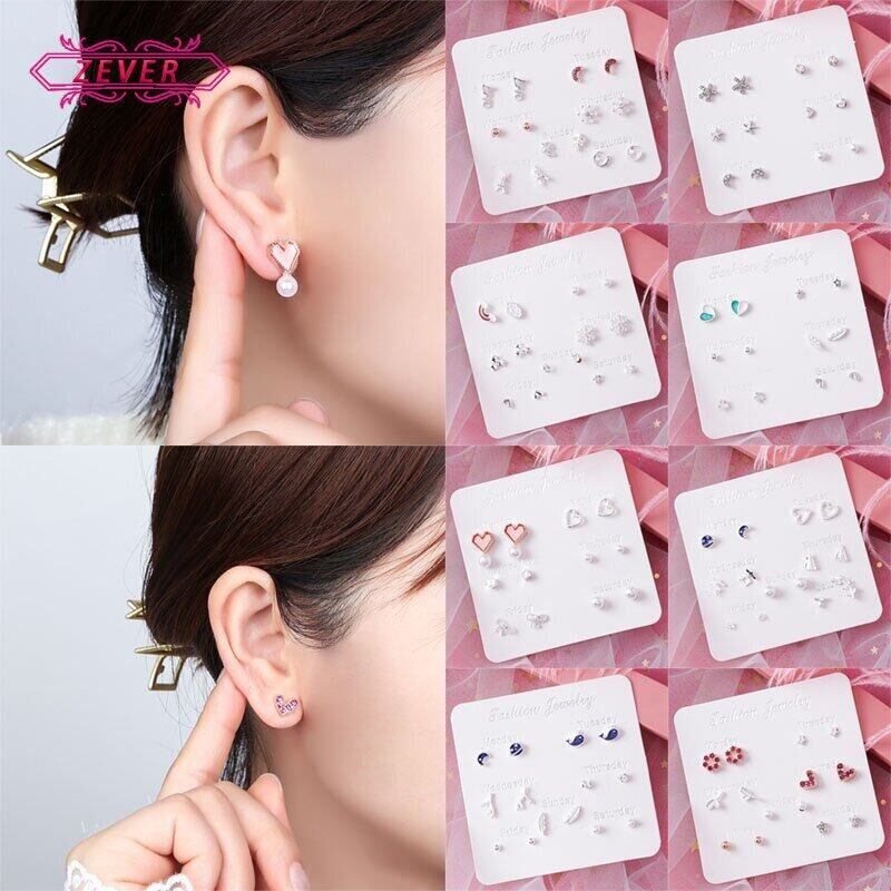 Lovely Design Sparkling Earrings Set