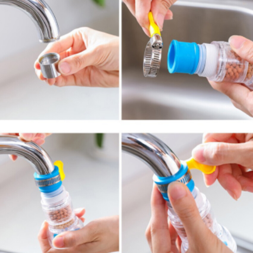Vòi Lọc Tia Nước Bộ Lọc Nước Tiết Kiệm Nước Vòi Nhà Bếp Gia Dụng Xoay 360 Độ Gấp Gọn Vòi Hoa Sen