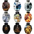 Naruto Hoodie 3D Print Pullover Sweater Jacket Uchiha Itachi Sasuke Costume