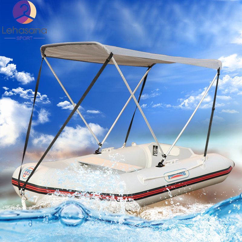 LEHASANAInflatable Boat Kayak Awning Canopy Oversized Waterproof Uv Protective Foldable Sunshade Top Cover