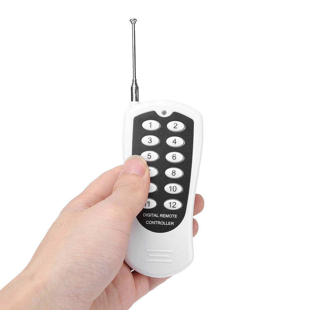 DC 12V 12 kênh Relay RF chuyển đổi điều khiển từ xa Transmitter + Receiver 315Mhz Hot