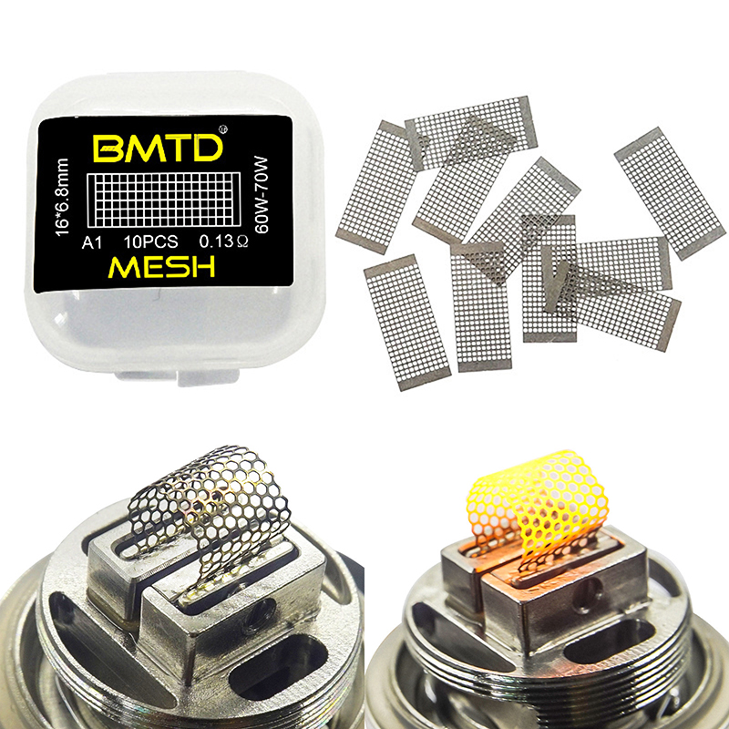 [JINXING] 10Pcs Mesh Style Coils A1 0.13/018/0.16OhmHeating Coil Wire for Wotofo Profile