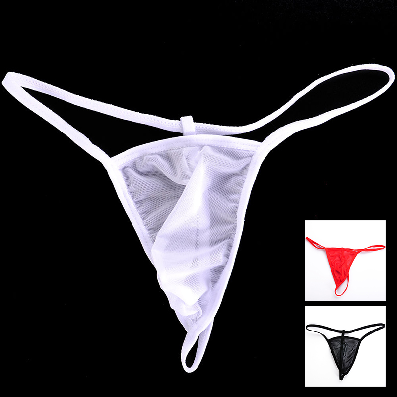 Men G string T hongs Mesh Underwear T-back Briefs Bikini Underpants Spand