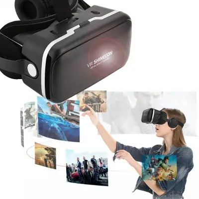 Hot New VR SHINECON Virtual Reality 3D VR Glasses w/ Earphone for 3.5\