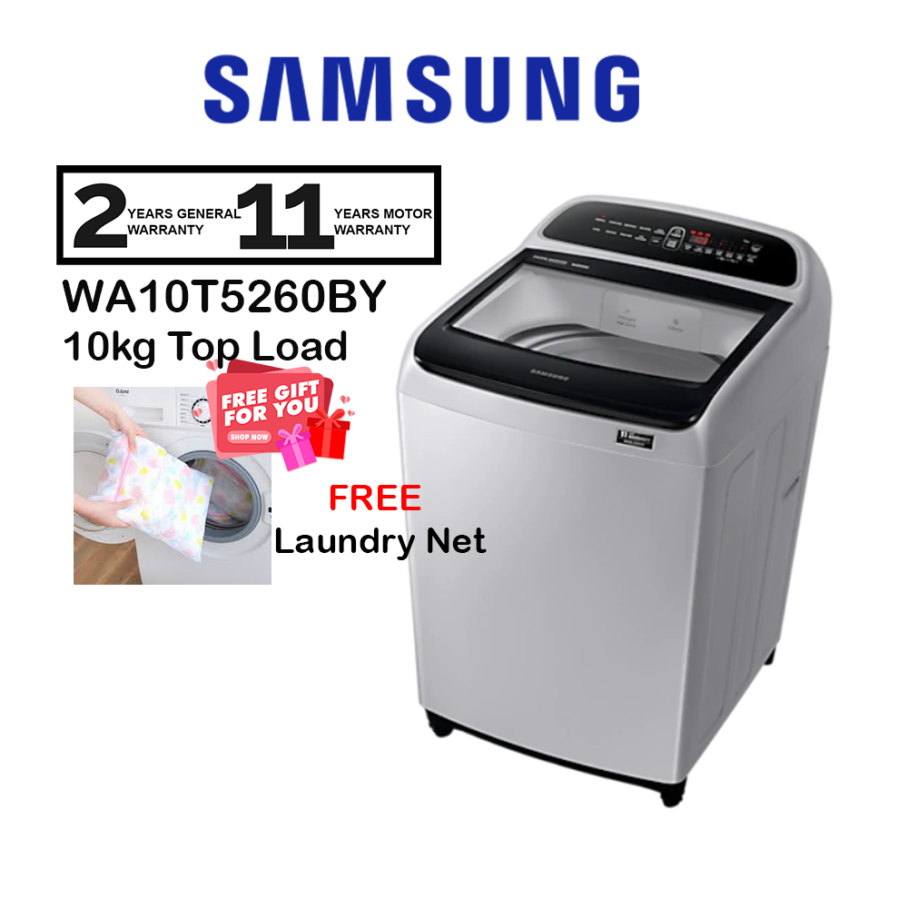 Samsung Washing Machine Inverter 10kg WA10T5260BY Top Load Washer Wobble Technology WA10T5260BY