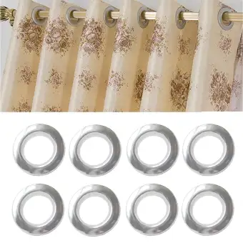 100 Pcs Nano Curtain Plastic Roman Eyelet Ring Grommet Tape
