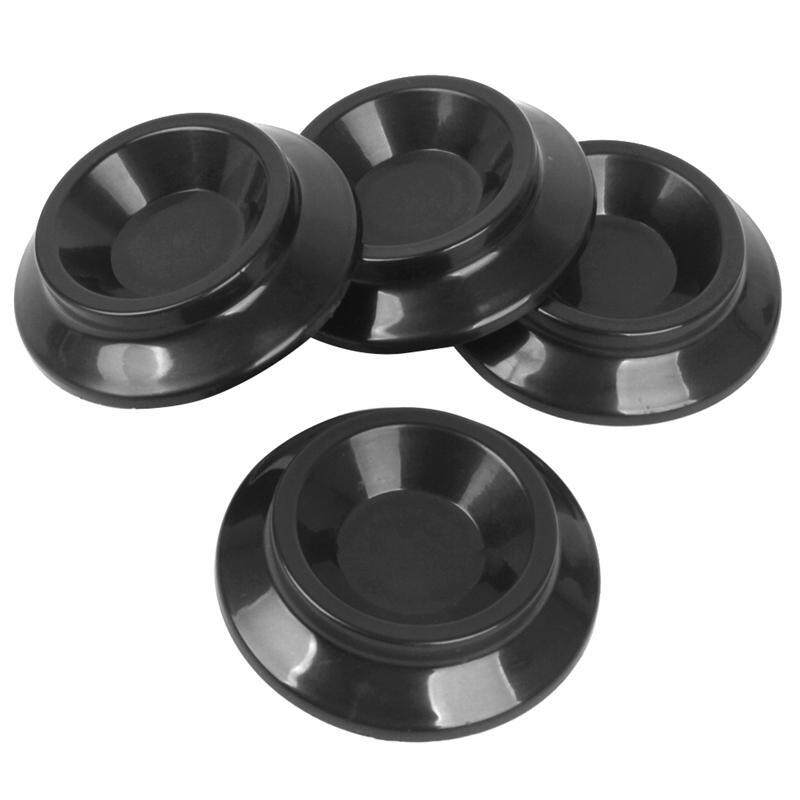 4Pcs Black Piano Castor Cup Pad Foot Pads Double Wheeled Floor Carpet Protector Keyboard Instrument Accessories