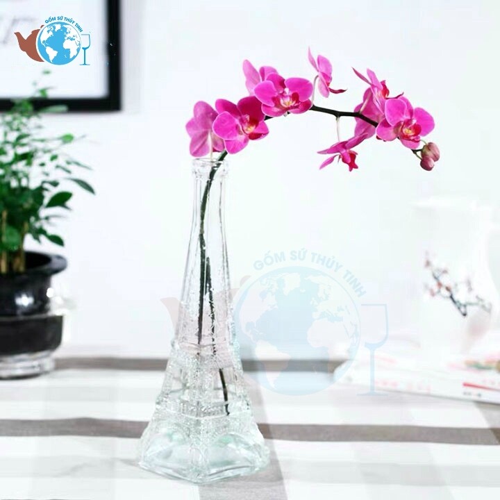 Bình thủy tinh THÁP EIFFEL ĐẠI nút bần
