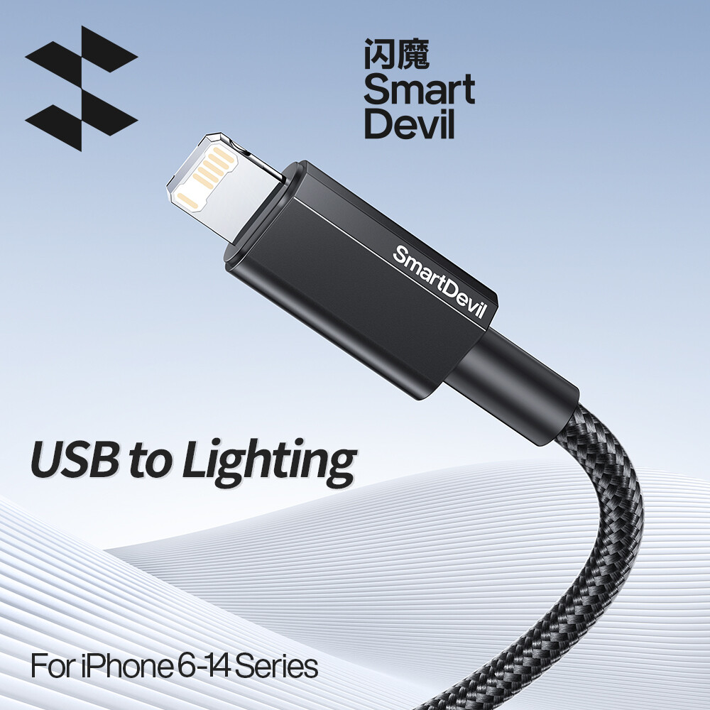 Smartdevil Cáp chuyển USB sang Lightning PD 20W Cáp sạc nhanh cho iPhone 14 Pro Max 13 Pro Max 12 Pro Max cho iPad Cáp dữ liệu