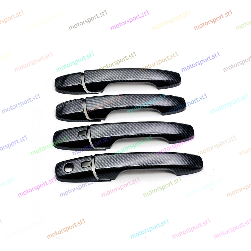[READY STOCK]Toyota Vios 20232024 Door Handle Cover Carbon Piano Black