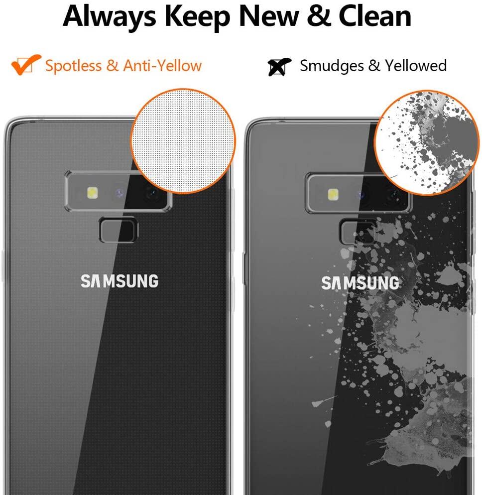 LUOWAN Ốp Lưng Galaxy Note 9 Ốp Bảo Vệ TPU Mềm Trong Suốt Mỏng Chống Trượt Cho Samsung Galaxy Note 9-Trong Suốt