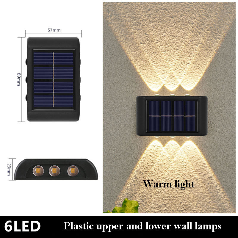 【Huieson】2PCS Solar Cell Light LED Light Garden Light Wall Light Up and Down Lighting Outdoor Decorative Lighting Street Light Flood Light Garden Light
