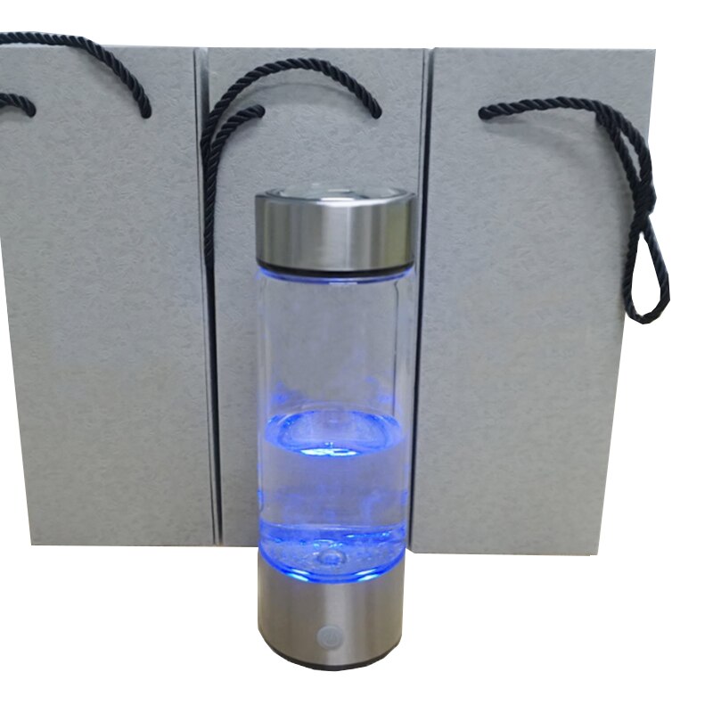 420ML Portable Hydrogen Generator Water Filter Ionizer Pure H2 Rich Hydrogen Alkaline Bottle Electrolysis Drink Hydrogen