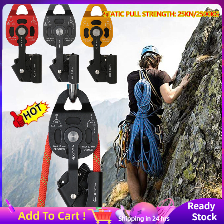 【100% Original】High Quality Heavy Lifter Torrential Riser Pulley Puller Rope Lifting Equipment Climbing Outdoors