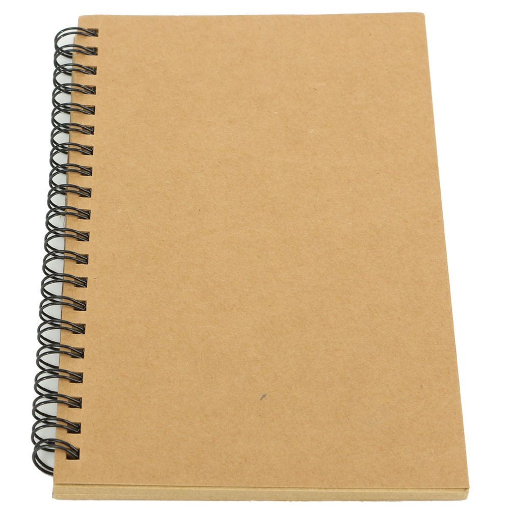 Terylin Retro Kraft Spiral Binding Blank Graffiti Sketchbook Notebook Graduation Gift