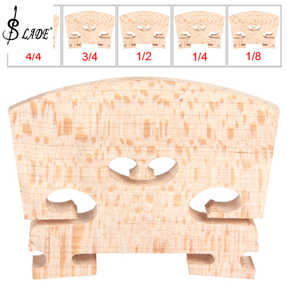Slade maple violin bridge regular type 1/8 1/4 1/2 3/4 4/4 size