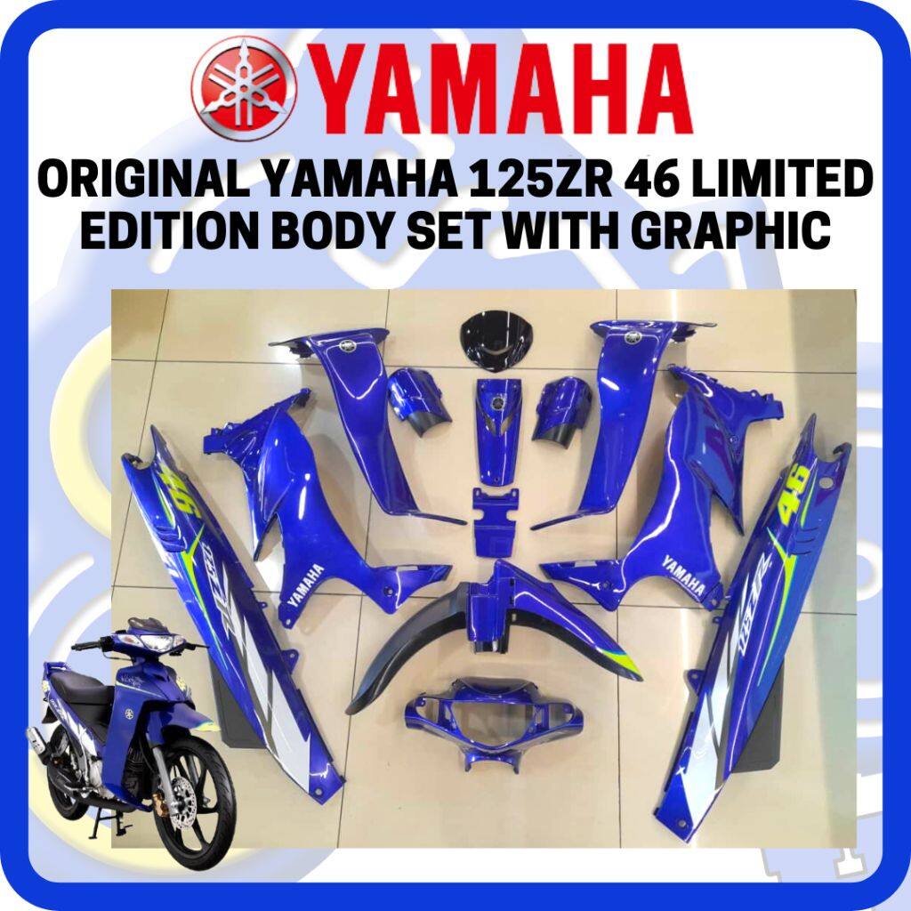 ORIGINAL YAMAHA COVER SET BODY SET MOTOR 125ZR 46 LIMITED EDITION WITH