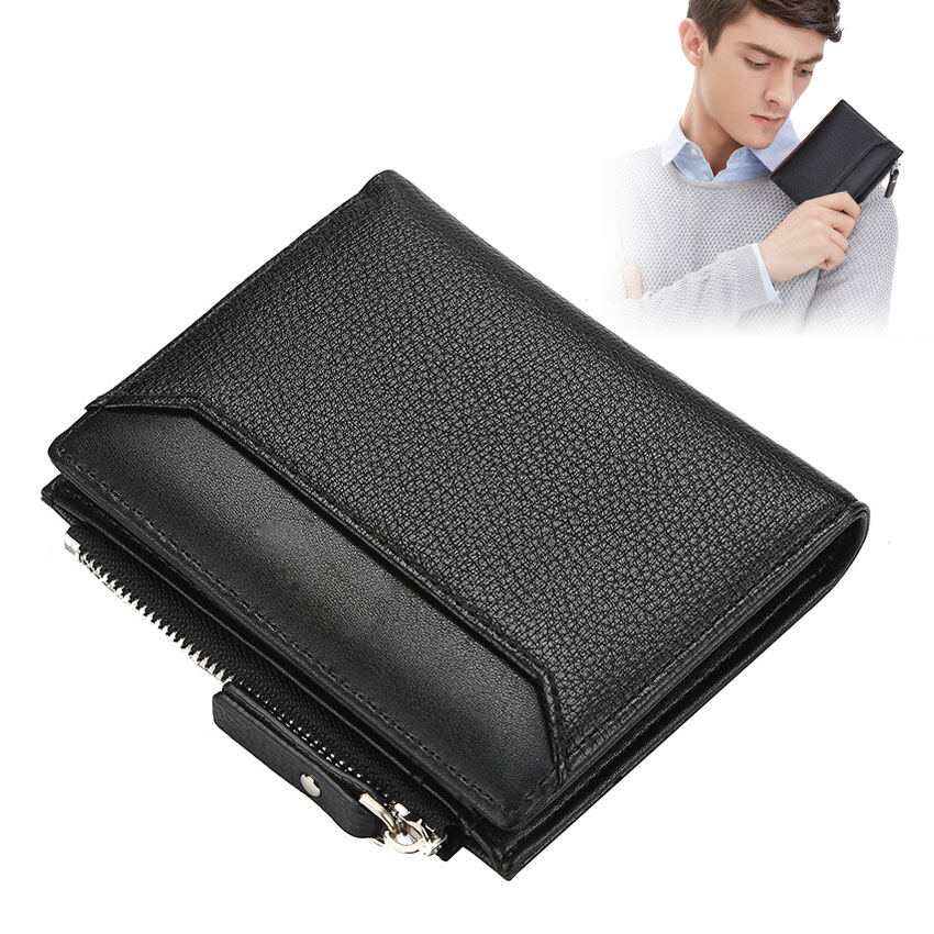 LouisWill Men Wallets Leather Men Bags Short Wallets Bifold Clutch Wallets Crocodile Pattern Wallets Travel Purses Coin Pouch ID Credit Cards Holders for Business, Travel, Office